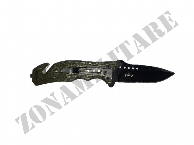 Coltello Army Richiudibile Con Manico Verde Lama Liscia