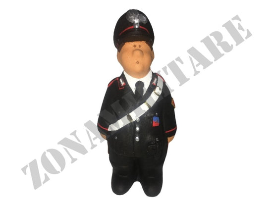 Statuina Carabinieri In Terracotta Artigianale