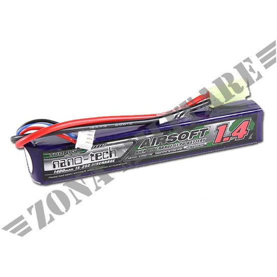 Batteria Li-Po 7,4V 1400Mah 15-25C Unico Elemento Nano Tech