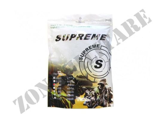 BUSTA DI PALLINI BIANCHI DA 1Kg 0.25 GRAMMI SUPREME
