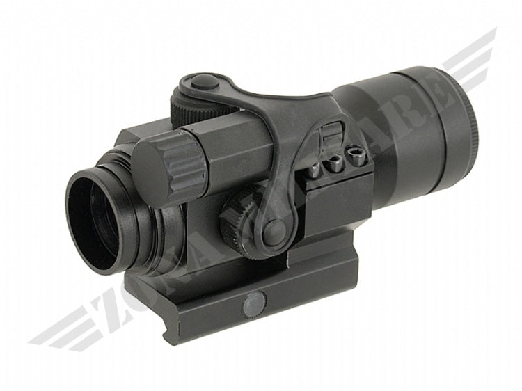 Red Dot Sight W/ Flash Killer In Alluminio Nero