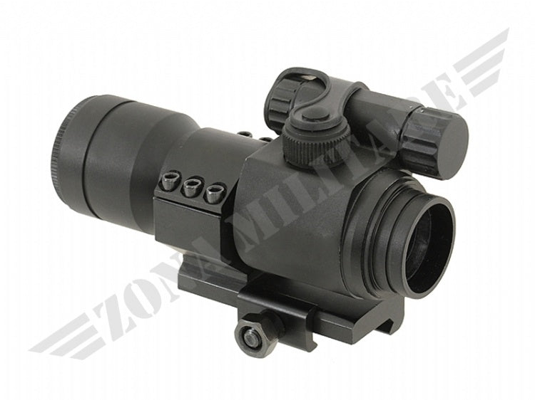 Red Dot Sight W/ Flash Killer In Alluminio Nero