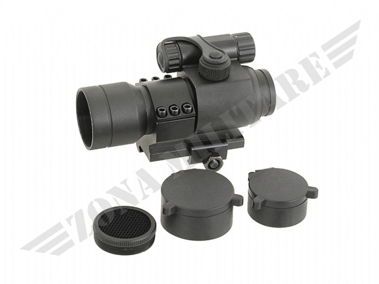 Red Dot Sight W/ Flash Killer In Alluminio Nero