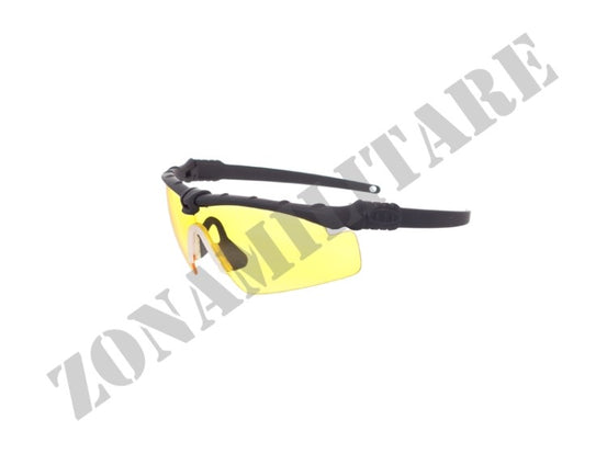 Occhiale Protettivo Tactical Black Lente Yellow
