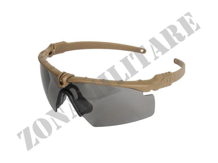 Occhiale Protettivo Tactical Dark Earth Lente Scura