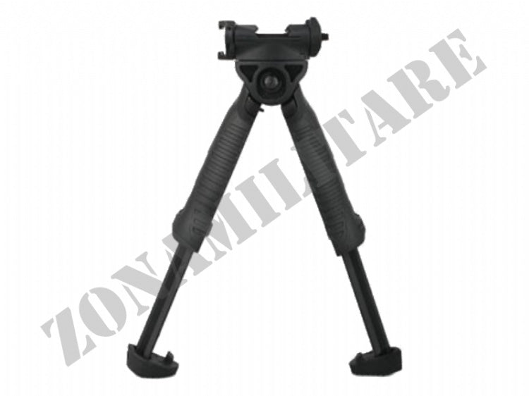 Impugnatura Sgancio Rapido Con Bipiede A Scatto Nera