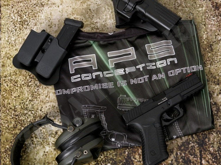 Pistola Black Hornet Aps Full Auto Co2 Black Version