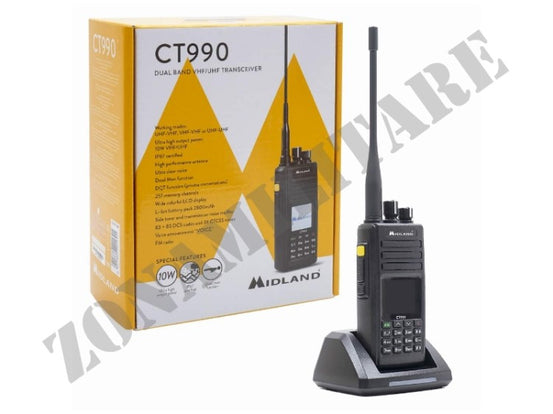 Radio Ricetrasmittente Ct990 Uhf/Vhf Dual Band Midland