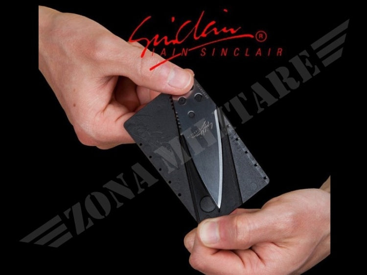 Coltello Richiudibile Credit Card Black Version