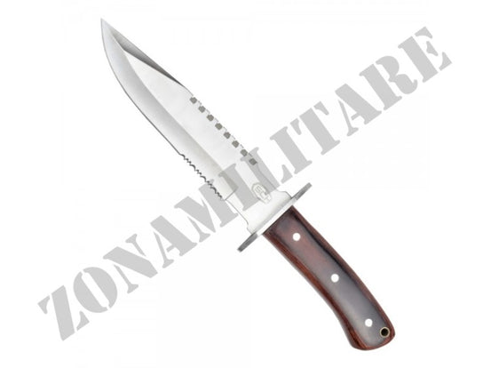Coltello Da Caccia Con Manico In Legno Lama Inox