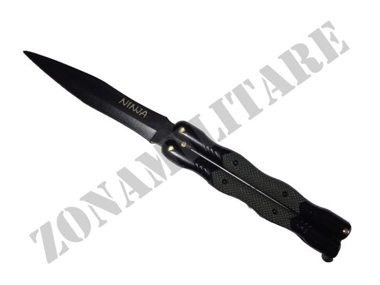Coltello A Farfalla Modello Ninja Cudeman Black