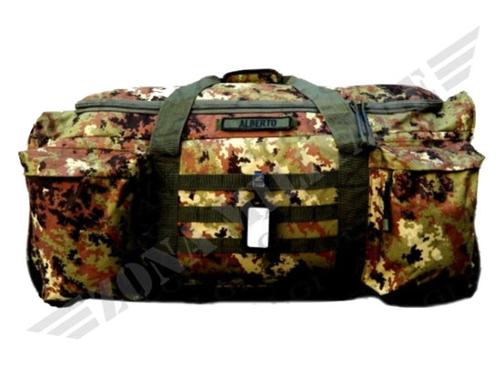 Borsone Trolley Militare Con Ruote 130 Litri Vegetato