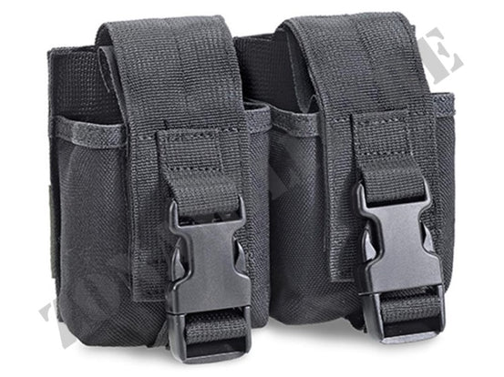 Taschina Doppia Porta Granate Defcon 5 Nera