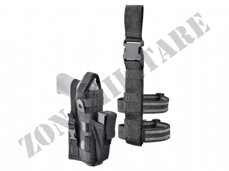 Fondina Cosciale Leg Pistol Holster Defcon 5 Nera