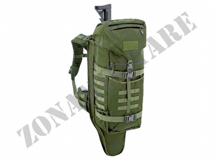 Zaino Backpack Con Fodero Porta Fucile Defcon 5 Od Green