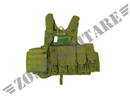 Tactical Vest Royal Giubbino In Cordura Verde