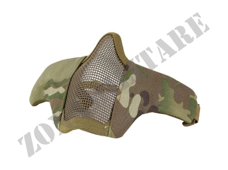 Maschera Protettiva A Rete Con Cinghie Multicam
