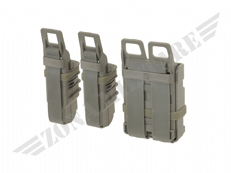 Set Of Polymer Pouches For Magazines Foliage Green
