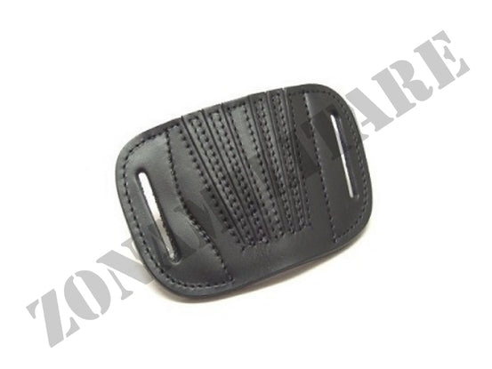 FONDINA A FASCIA ELASTICA IN CUOIO NERA VEGA HOLSTER