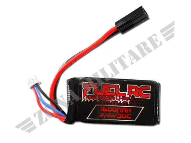 FUEL LI-PO BATTERY 7.4V X 1600MAH 30C ACTION FL-7.4