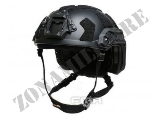 Elmetto Sf Super High Cut Black Mount Oa Fma