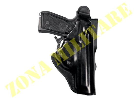 Fondina Vega Holster In Pelle Da Cintura Nera