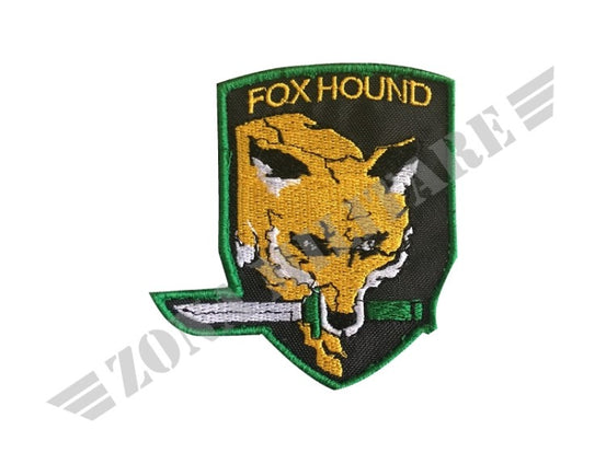 Patch Foxhound Ricamata Con Velcro