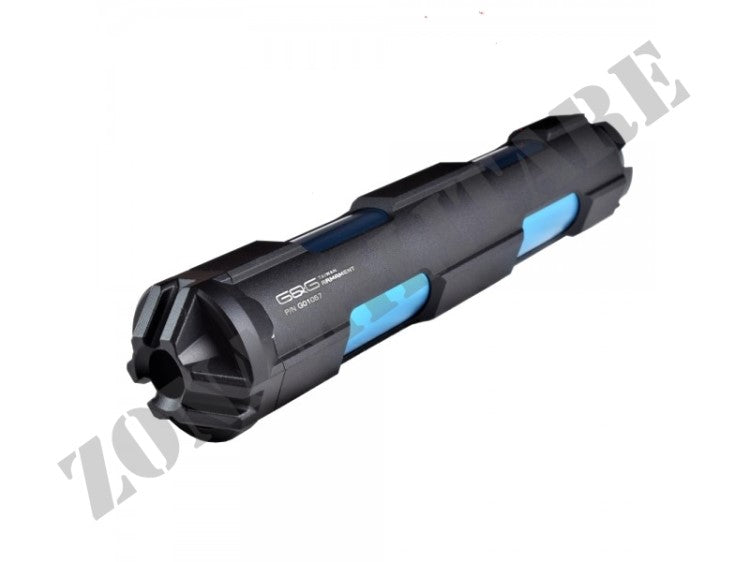 Silenziatore G&G Goms Mk6 Nero Inserti Blue Sul Fusto