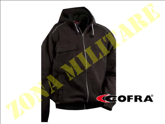 Giacca Cofratex In Pile Modello Antivento Nera