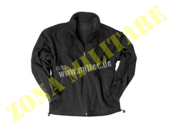 Giacca In Pile Rip Stop Patch Nera MILTEC