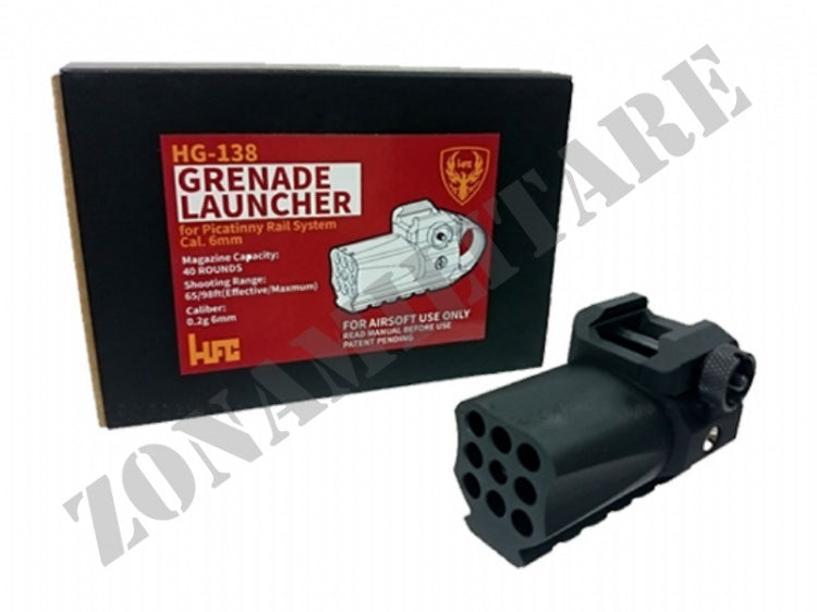 Mini Lanciagranate a Gas Short Black Hfc In Alluminio