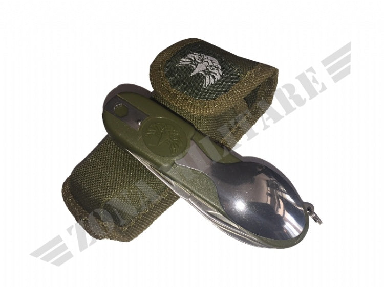 Coltello Da Campeggio Multifunzione Verde Jkr 123