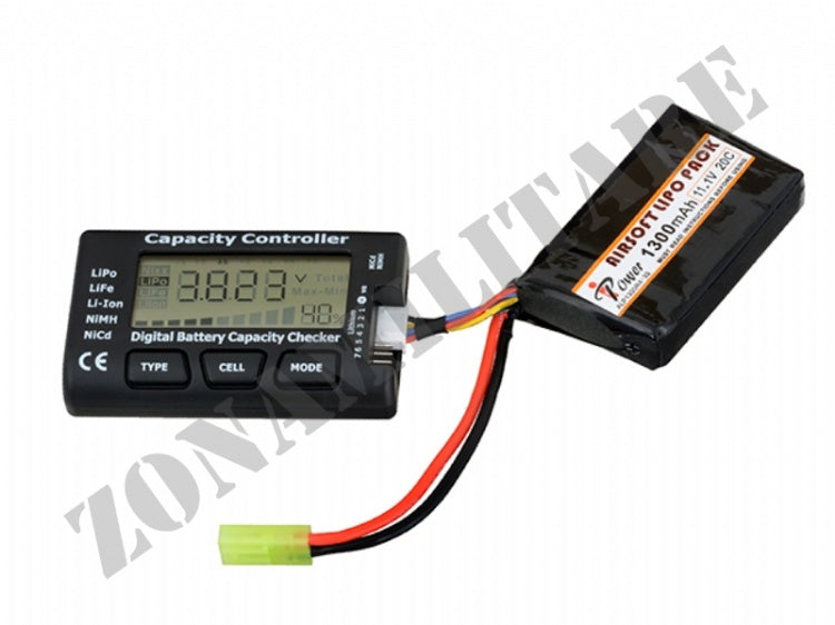 Tester Cell Meter 7 Per Batterie Lipo/Life/Liion/Nimh/Nicd Ipower