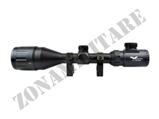Ottica Js Tactical 2.5-10X50 Eg Retroilluminata Con Anelli Nera
