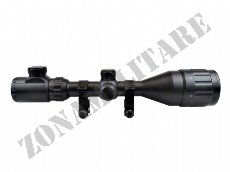 Ottica Js Tactical 2.5-10X50 Eg Retroilluminata Con Anelli Nera