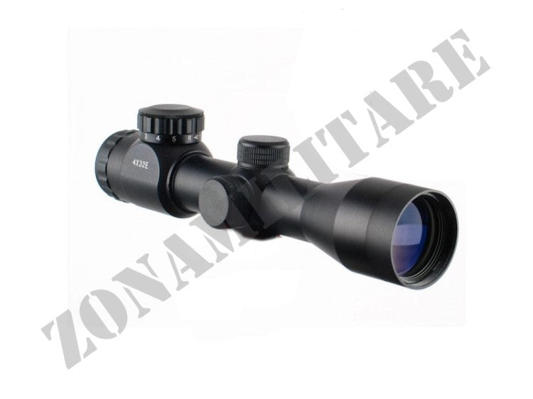 OTTICA 4X32E CON RETROILLUMINAZIONE NERA JS TACTICAL
