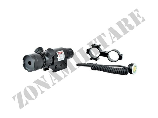 LASER REGOLABILE PUNTO ROSSO CON KIT ANELLI IN ALLUMINIO JS TACTICAL