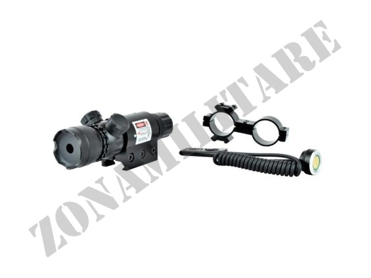 LASER REGOLABILE PUNTO ROSSO CON KIT ANELLI IN ALLUMINIO JS TACTICAL