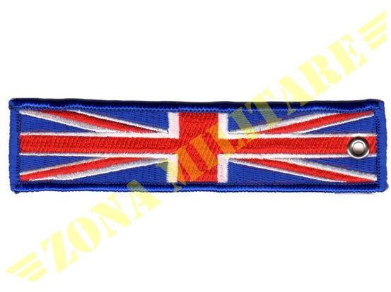 Portachiavi Ricamato Con Occhiello Metallo Gb