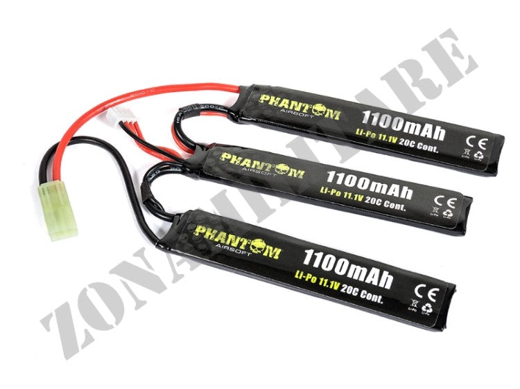Batteria Lipo 11,1V 1100Mah 20/40C Phantom Tamiya