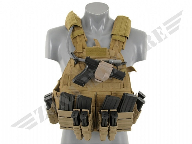 Tattico Molle Type Armor Vest Coyote Brown 8 Fields