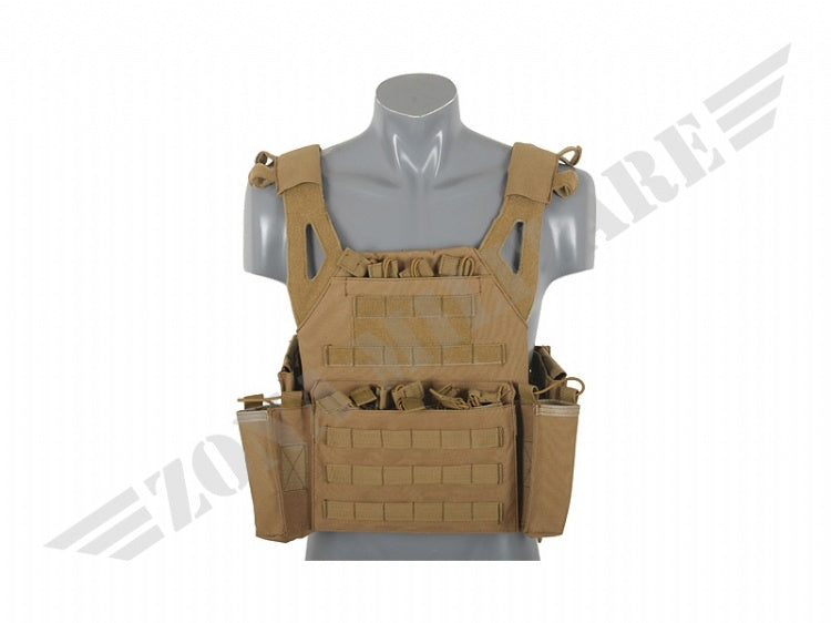 Lightweight Jump Plate Carrier Pouch Set Coyote
