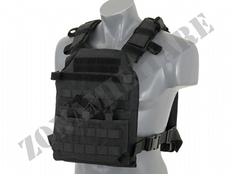 Assault Plate Carrier With Dummy Sapi Plates Black 8Fields