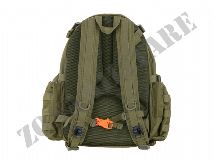 Zaino Tattico 20 Litri Con Tasca Porta Casco 8 Fields Verde Od