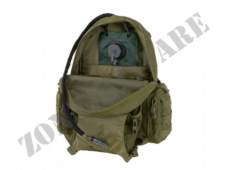 Zaino Tattico 20 Litri Con Tasca Porta Casco 8 Fields Verde Od