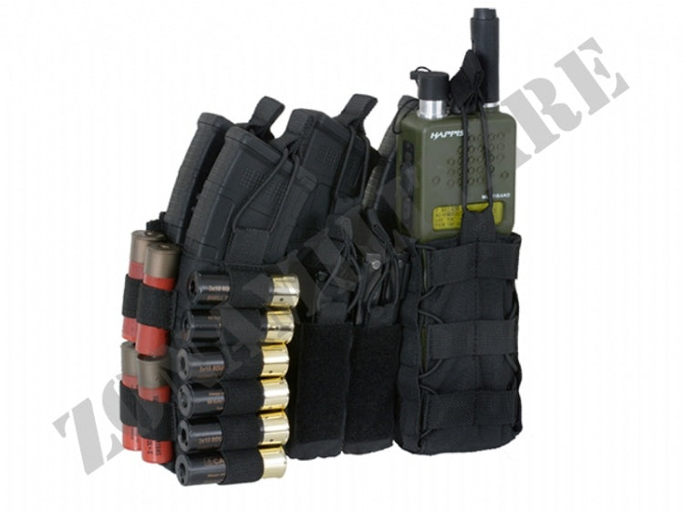 PANNELLO BUCKLE UP Multi-Mission Molle Front Panel 5.56/Cal.12 NERO 8 FIELD
