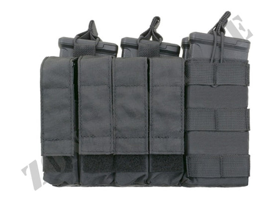 Porta Caricatori 4X 5.56 Mag E 4X Pistol Panel Black 8 Fields