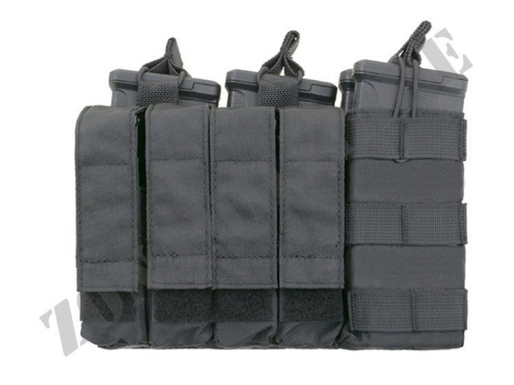 Porta Caricatori 4X 5.56 Mag E 4X Pistol Panel Black 8 Fields