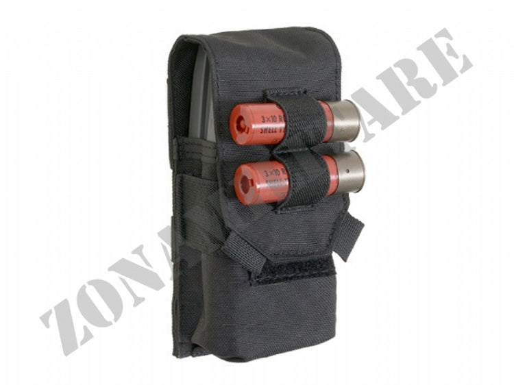 Porta 2 Caricatori 5.56Mm/Cal.12 Magazine Loops Black 8 Fields