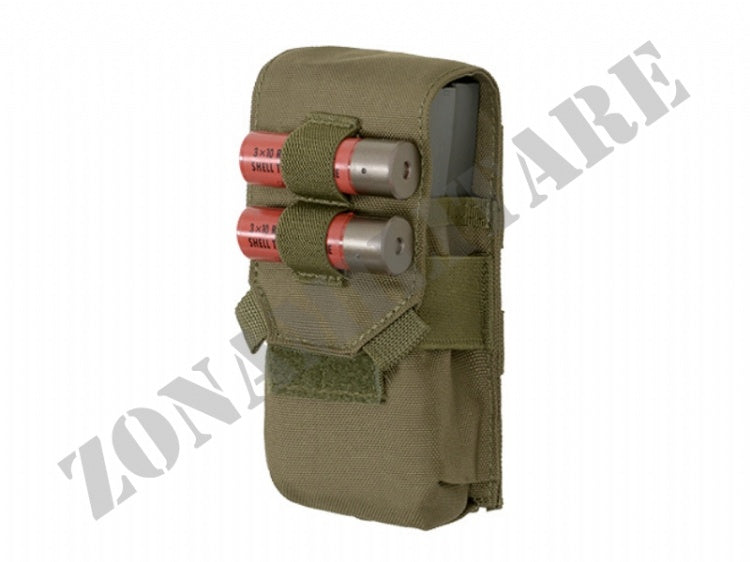 Porta 2 Caricatori 5.56Mm/Cal.12 Magazine Loops Od Green 8 Fields